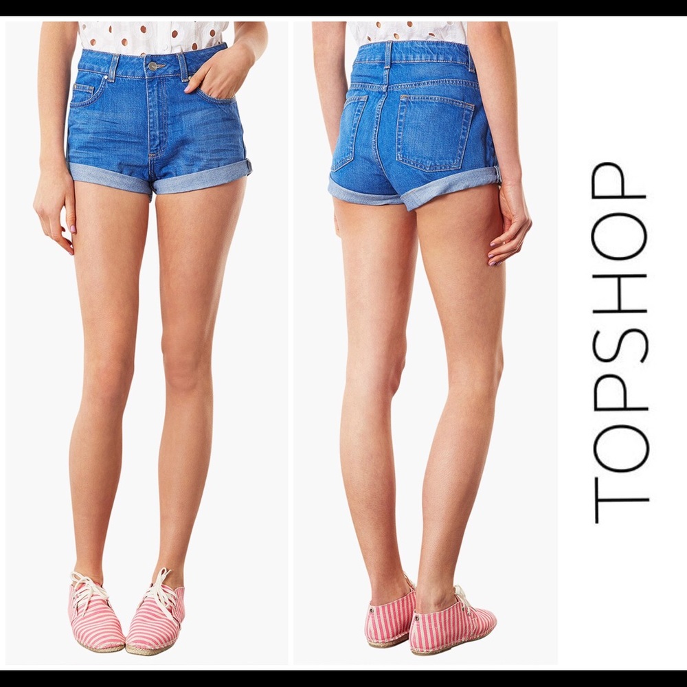 TopShop Moto Polly Denim Shorts